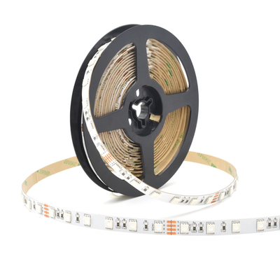 Των εύκαμπτων οδηγήσεων RGB συνεχές ρεύμα 24V 12V 60 Leds 5050 συνόλου λουρίδων ελαφρύ για την οικοδόμηση