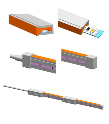 Νέο ευκίνητο 12v IP68 των εύκαμπτων RGB οδηγήσεων αδιάβροχο για το φως λιμνών