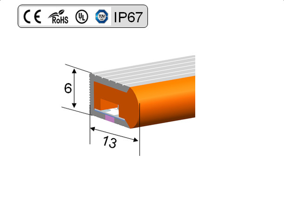 12V ευκίνητο ελαφρύ σχοινί IP65 IP67 IP68 νέου των οδηγήσεων σιλικόνης αδιάβροχο