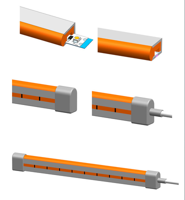 12V ευκίνητο ελαφρύ σχοινί IP65 IP67 IP68 νέου των οδηγήσεων σιλικόνης αδιάβροχο