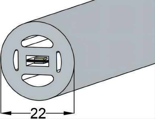σωλήνας των οδηγήσεων σιλικόνης 22mm 360 βαθμός εύκαμπτος για το διακοσμητικό φωτισμό