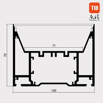 100mm X 75mm ανασταλμένο ασήμι αλουμινίου σχεδιαγράμματος των οδηγήσεων για τον κινηματογράφο ντουλαπιών