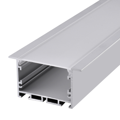 κανάλι ξηρών τοίχων των οδηγήσεων 50x35mm, ασημένιο σχεδιάγραμμα αλουμινίου για τη λουρίδα φωτισμού των οδηγήσεων
