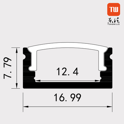 Τοποθετημένο σχεδιάγραμμα 17x7.8mm των οδηγήσεων γραφείων ντουλαπών επιφάνεια διάσταση