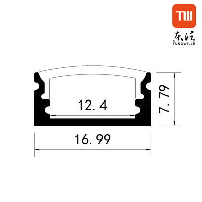 Η λεπτή επιφάνεια 8mm οδήγησε το σχεδιάγραμμα αργιλίου λουρίδων, γραμμικό ελαφρύ οδηγημένο συνήθεια κανάλι