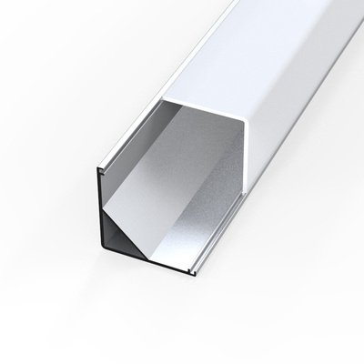 Γωνιακό κανάλι λωρίδας LED OEM, κανάλι LED αλουμινίου εξώθησης σε σχήμα V 45 μοιρών