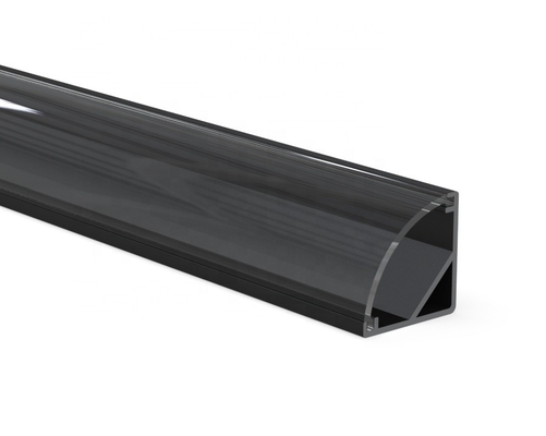 Σχεδιάγραμμα 16MM X 16MM των μαύρων οδηγήσεων γωνιών υλικό κραμάτων αργιλίου για τη λουρίδα των οδηγήσεων