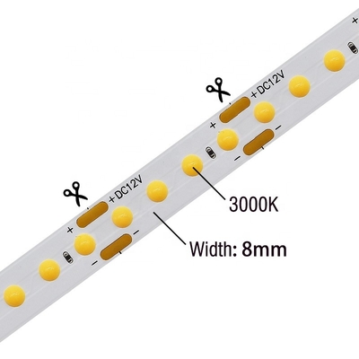 φως σχοινιών των οδηγήσεων 160chip 160led, λουρίδα ελαφρύ 12v 3000K 4000K των οδηγήσεων