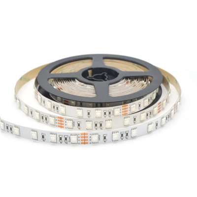 Των εύκαμπτων οδηγήσεων RGB συνεχές ρεύμα 24V 12V 60 Leds 5050 συνόλου λουρίδων ελαφρύ για την οικοδόμηση
