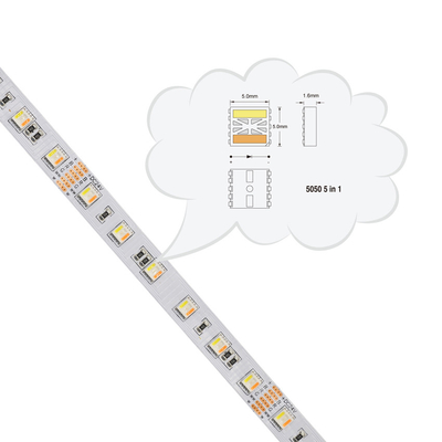 DC 24V 12V 5050 SMD Λωρίδες LED Ευέλικτες Ρυθμιζόμενες 5 σε 1 RGBWW RGB CCT