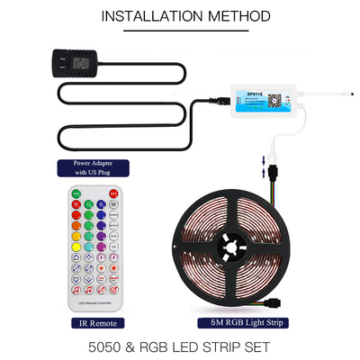 Η λουρίδα 5050 RGB έξυπνων οδηγήσεων ανάβει 10 Bluetooth APP μέτρα cOem ελέγχου